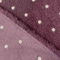 Teddy fabric Daisy burgundy 265gr/kv.m. pigiau