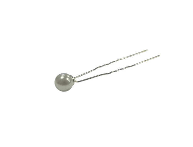 Segtukas plaukams Baltas perliukas 10mm