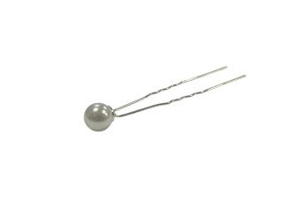 Hair clip White pearl 10mm