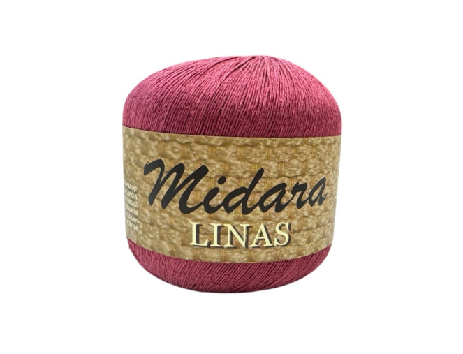 Lininiai siūlai 100gr Bordo 120 | 600m