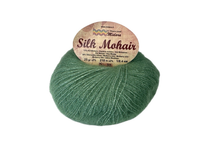 Silk mohair 420 Green