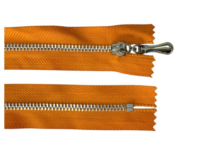 Metalinis užtrauktukas 10cm Oranžinis