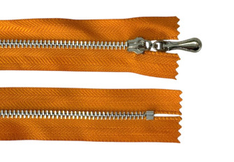 Metal zipper 10cm Orange