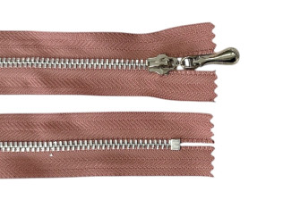 Metal zipper 10cm Ash pink