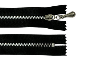 Metal zipper 10cm Black