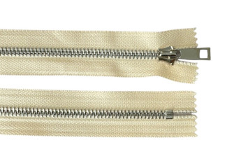 Metalinis užtrauktukas 20cm Kreminis Metalinis užtrauktukas 20cm Kreminis