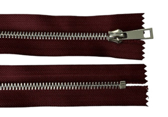Metal zipper 20cm Bordeaux