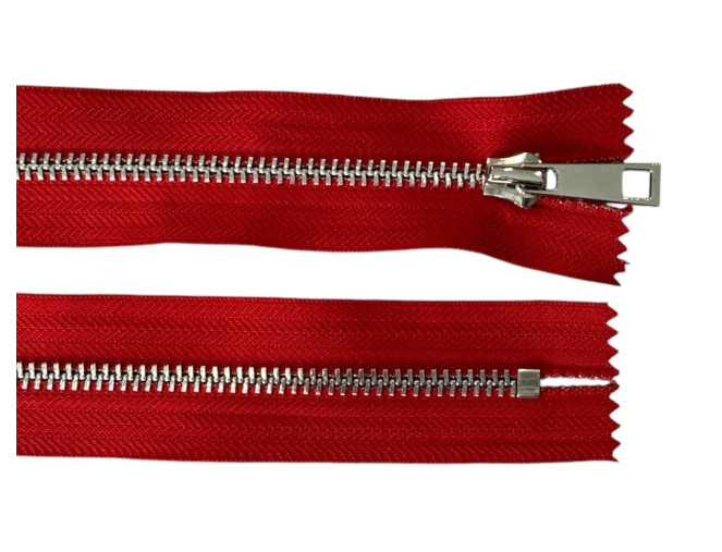 Metal zipper 20cm Red
