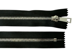 Metalinis užtrauktukas 20cm Juodas Metalinis užtrauktukas 20cm Juodas