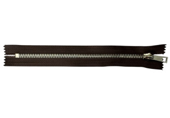 Metalinis užtrauktukas 20cm Rudas Metalinis užtrauktukas 20cm Rudas