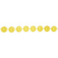 Flower ribbon 13mm Yellow