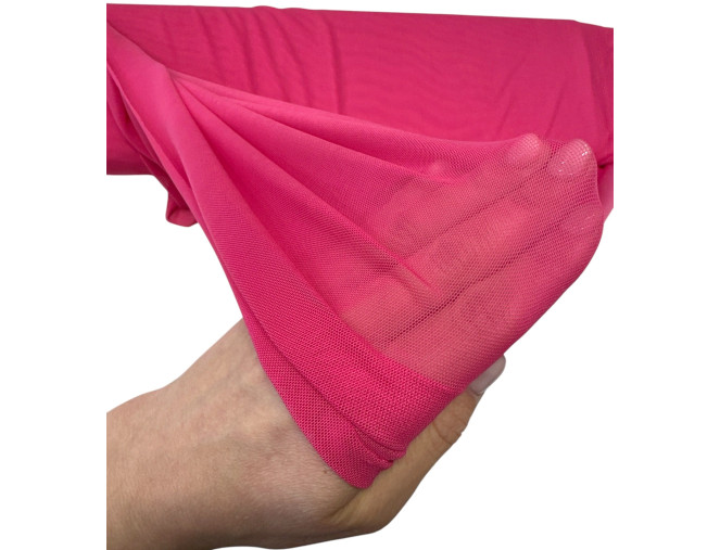 Elastic tulle - mesh Cyclamen pigiau