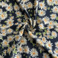 Viskozinis audinys Ramunės tamsiai mėlyname