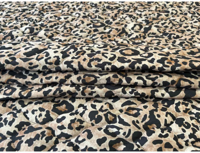 Reversible jacket fabric Leopard print pigiau
