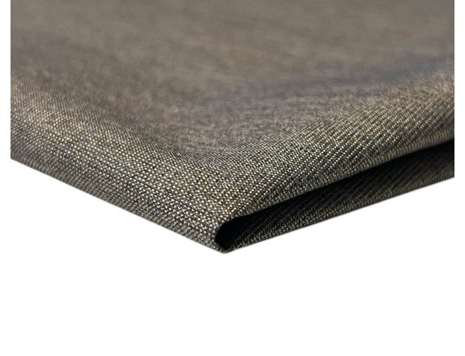 Vandeniui atsparus audinys Miranda Pilkas su metalizuotu auksiniu siūlu