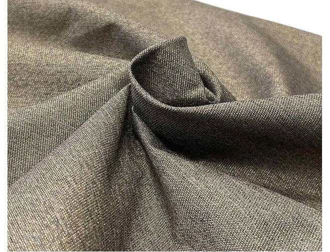 Vandeniui atsparus audinys Miranda Pilkas su metalizuotu auksiniu siūlu internetu