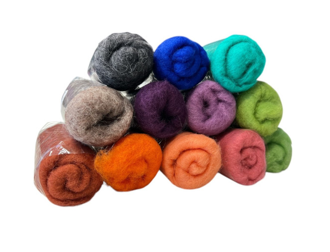 Wool for felting 25gr Premium skubus pristatymas