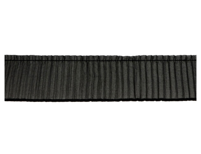 Pleated tape 50mm Black