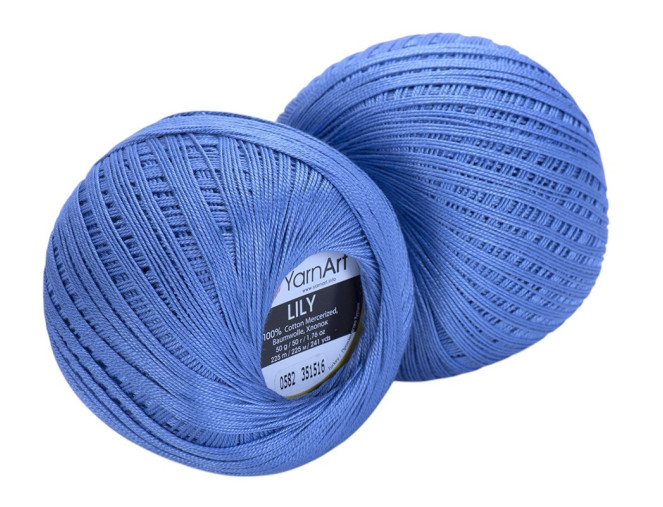 YarnArt LILY 582 Mėlyna