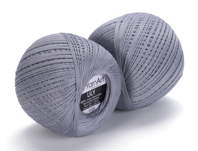 YarnArt LILY 5326 Pilka