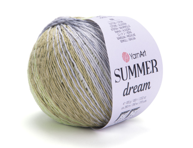 YarnArt Summer dream 4303 Grey/salmon
