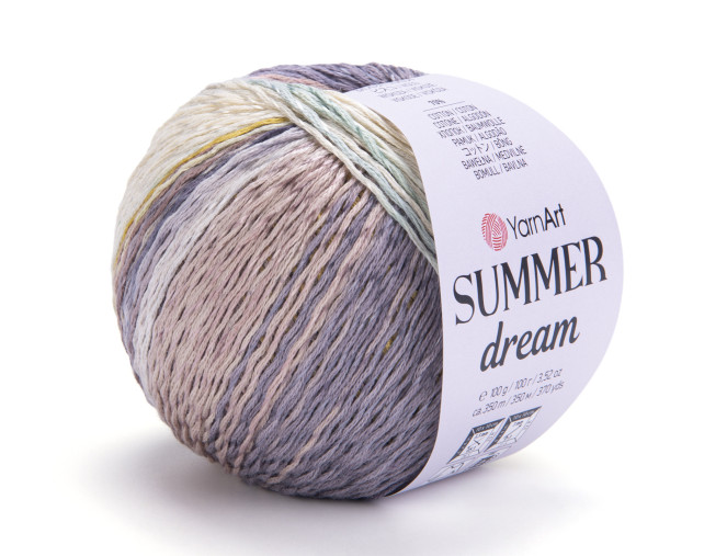 YarnArt Summer dream 4310 Pilka/geltona