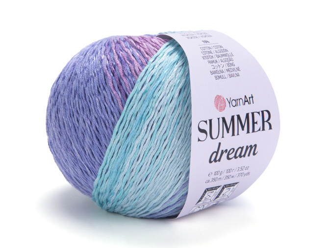 YarnArt Summer dream 4302 Mėtinė/violetinė
