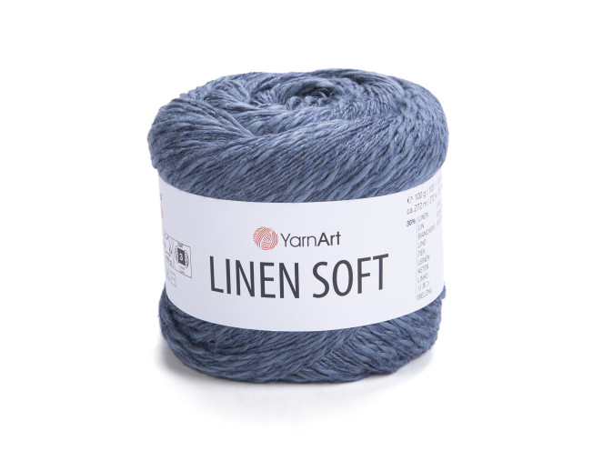 YarnArt Linen Soft 7316 Mėlyna