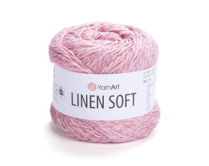 YarnArt Linen Soft 7322 Rožinė YarnArt Linen Soft 7322 Rožinė