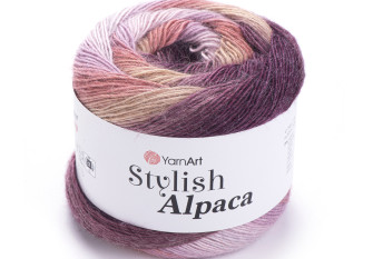 YarnArt Stylish Alpaca 7715 Baklažano/rausvi