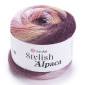 YarnArt Stylish Alpaca 7715 Baklažano/rausvi