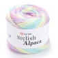 YarnArt Stylish Alpaca 7707 Rožinė/mėtinė