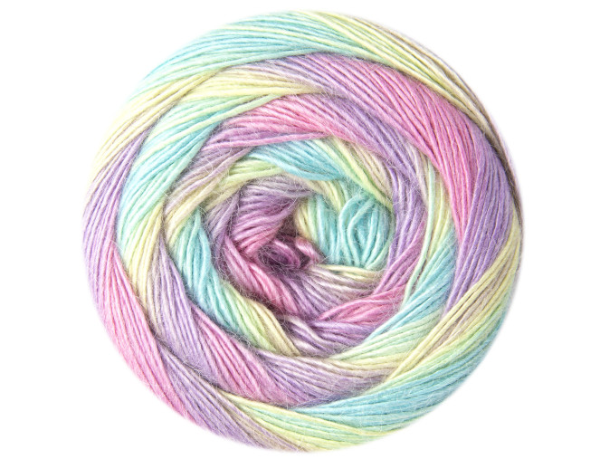 YarnArt Stylish Alpaca 7707 Rožinė/mėtinė pigiau