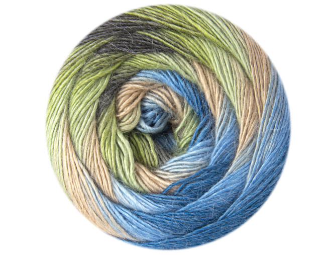 YarnArt Stylish Alpaca 7712 Mėlyna/žalia pigiau