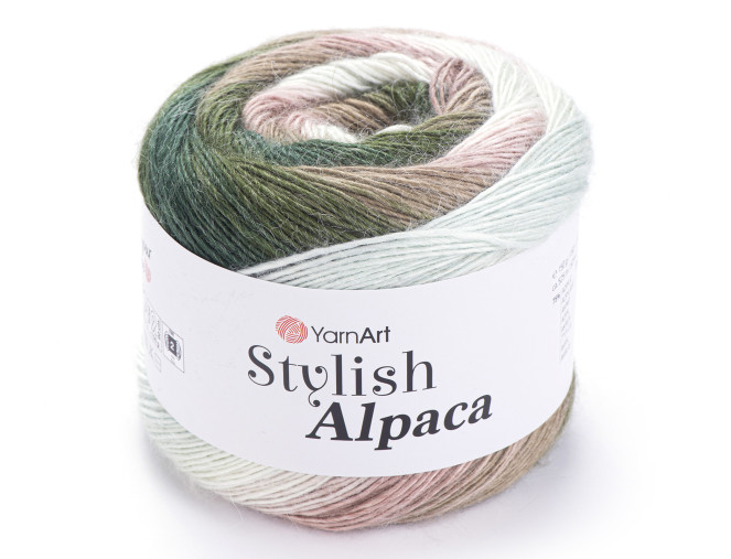 YarnArt Stylish Alpaca 7702 Chaki/rausva