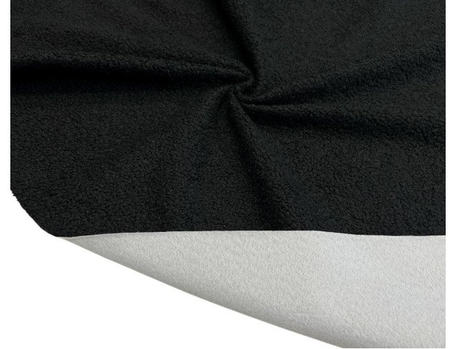 Upholstery Teddy fabric Black pigiau