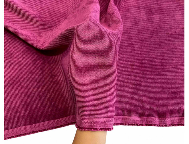 Veliūrinis velvetas su elastanu Tamsi ciklameno pigiau