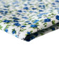 Dress fabric Blue flowers in white