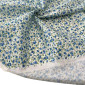 Dress fabric Blue flowers in white pigiau