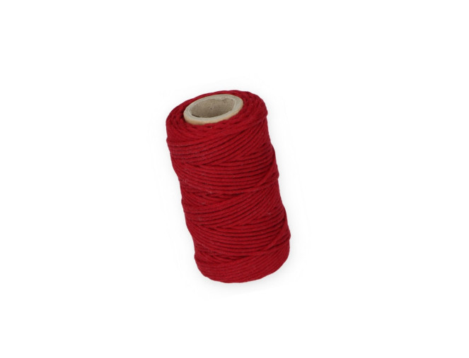 Makrame yarn 2mm 45m Red