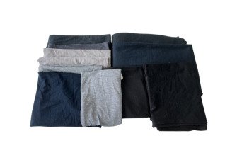 Merino vilnos trikotažų audinių likučių rinkinys Nr. 35