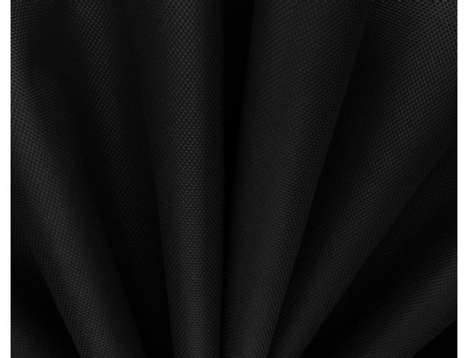 Vandeniui atsparus audinys Oxford UV Juodas