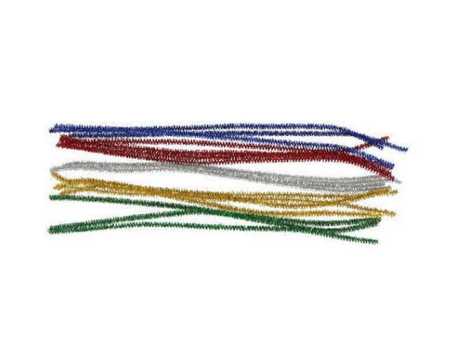 Decorative glitter wire 18pcs | MIX pigiau