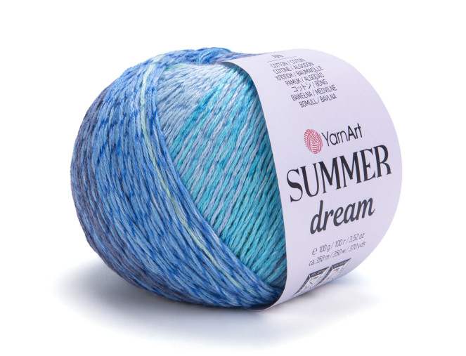 YarnArt Summer dream 4304 Turkio/mėlyna