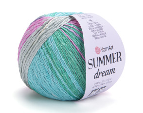 YarnArt Summer dream 4309 Mėtinė/gelsva YarnArt Summer dream 4309 Mėtinė/gelsva