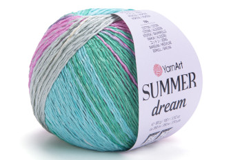 YarnArt Summer dream 4309 Mėtinė/gelsva