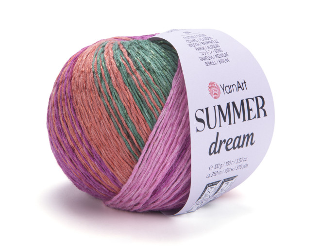 YarnArt Summer dream 4308 Rožinė/ruda