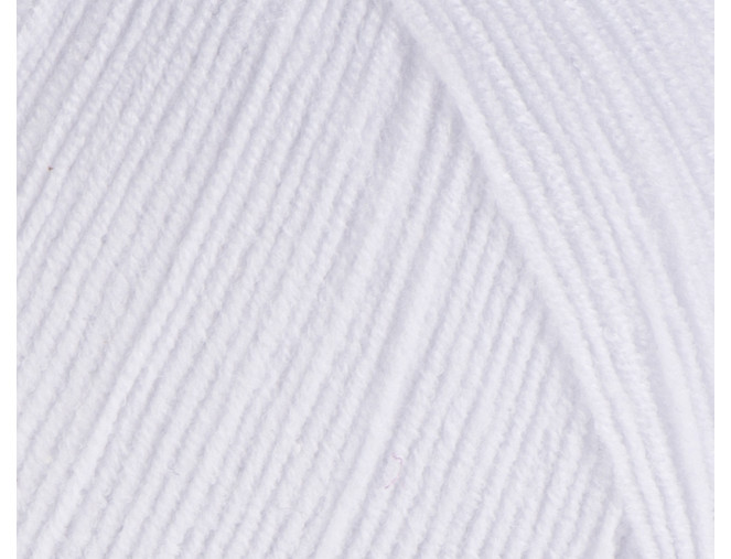 YarnArt Cotton Soft 62 Balta pigiau