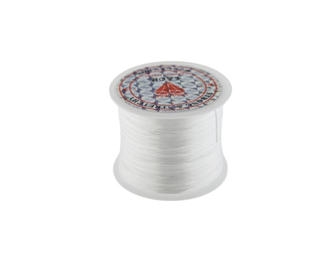 White silicone thread 1,2mm 50m