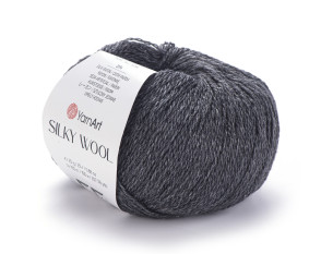 Yarn Art Silky wool 335 Tamsiai pilka Yarn Art Silky wool 335 Tamsiai pilka